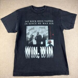 Jay Rock TDE Shirt Men M Black Win Win Rap Quote Hip Hop Graphic Tee‎ Music